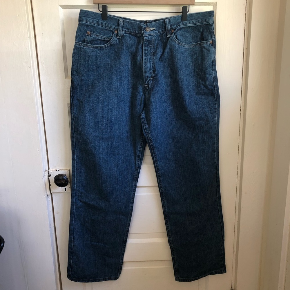 Lee Men's Dark Wash Relaxed Jeans